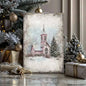 Vintage Church Christmas Wall Art