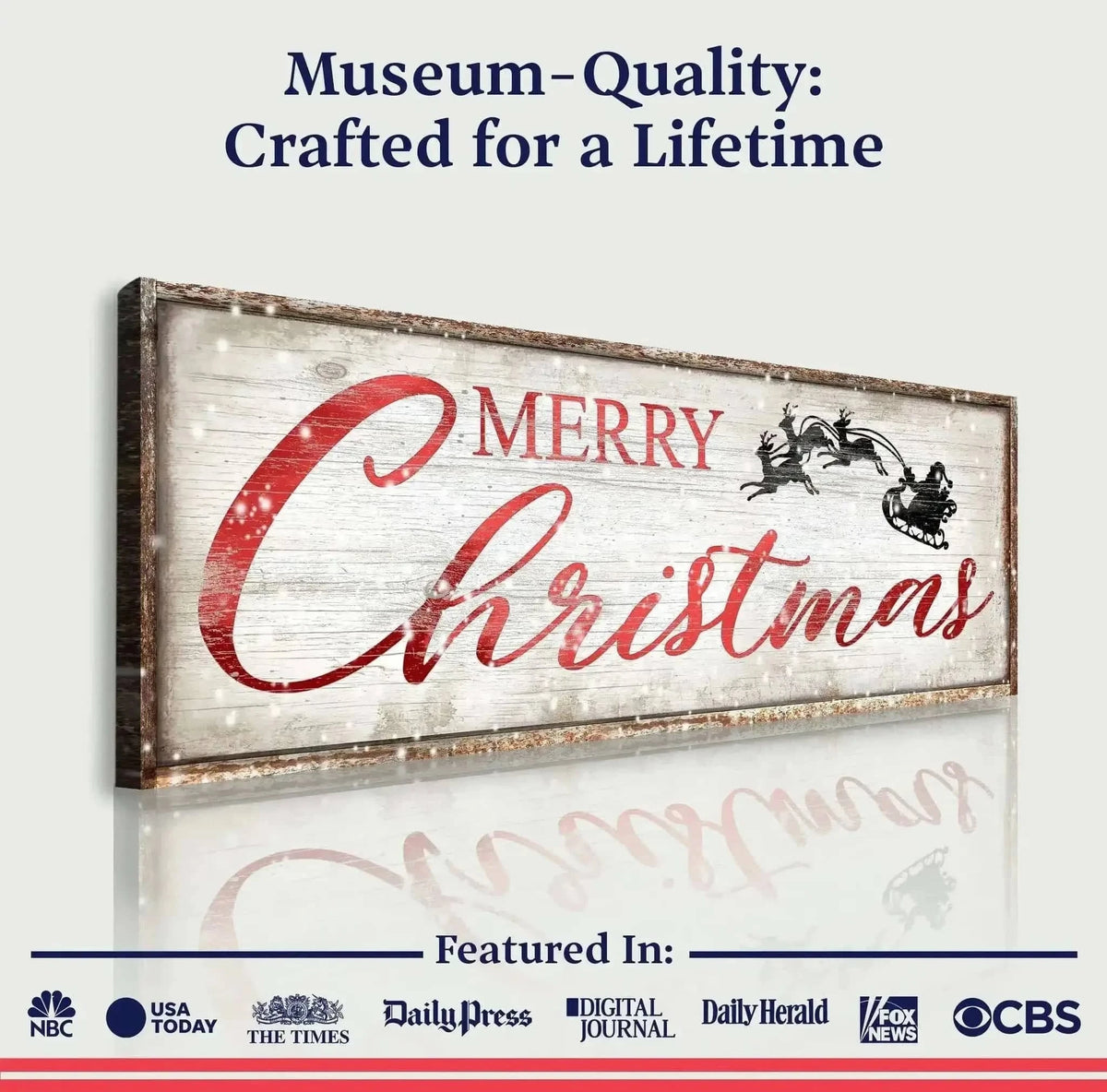 Vintage Merry Christmas Sign Cartsfy Inc.