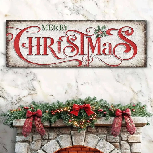 Vintage Merry Christmas Sign III Cartsfy Inc.