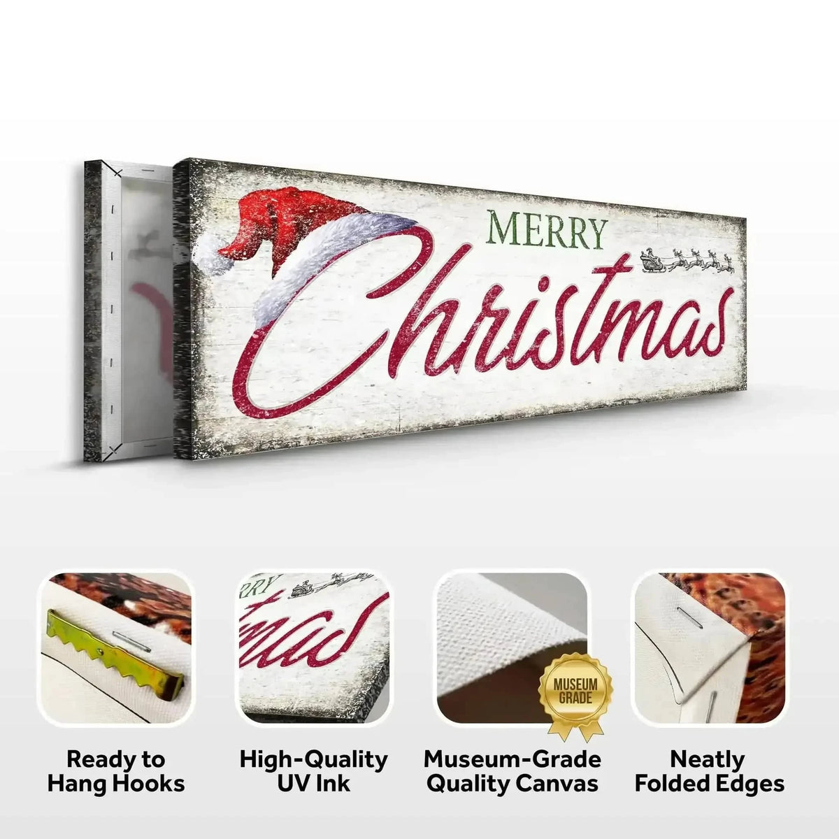 Vintage Merry Christmas Sign IV Cartsfy Inc.