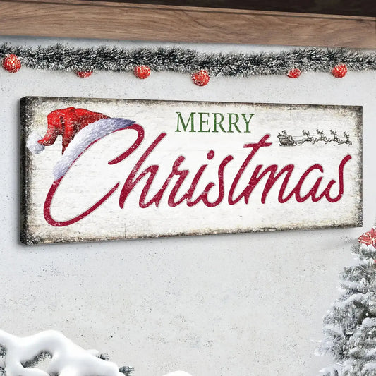 Vintage Merry Christmas Sign IV Cartsfy Inc.