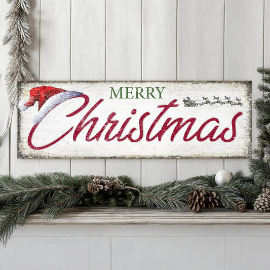 Vintage Merry Christmas Sign IV Cartsfy Inc.