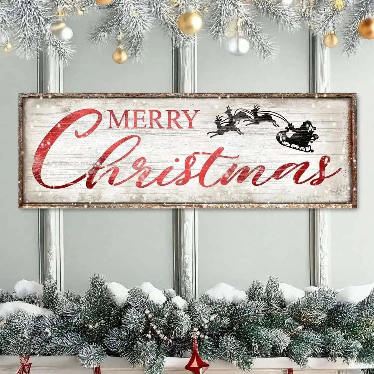 Vintage Merry Christmas Sign Cartsfy Inc.