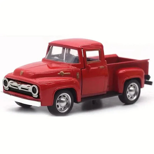 Vintage Mini Diecast  Truck Christmas Metal Farmhouse Decorative Tabletop Storage DailySale Red Pink Yellow Red-Pink-Yellow-Black-Blue-Green-White-