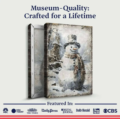 Vintage Snowman Christmas Wall Art II Cartsfy Inc.