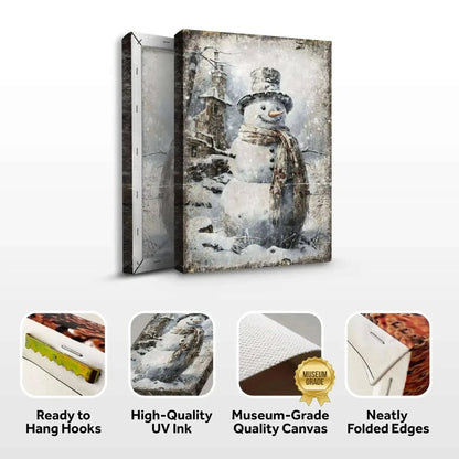 Vintage Snowman Christmas Wall Art II Cartsfy Inc.