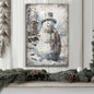 Vintage Snowman Christmas Wall Art II Cartsfy Inc.