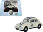 Volkswagen Beetle #53 Beige with Stripes and Black Top 1/148 (N) Scale Diecast Model Car by Oxford Diecast Cartsfy Inc.