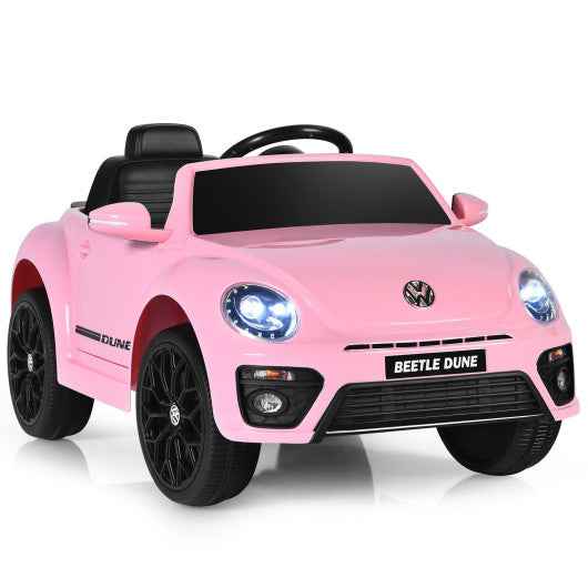 Volkswagen Beetle Kids Electric Ride On Car with Remote Control-Pink Cartsfy Inc.
