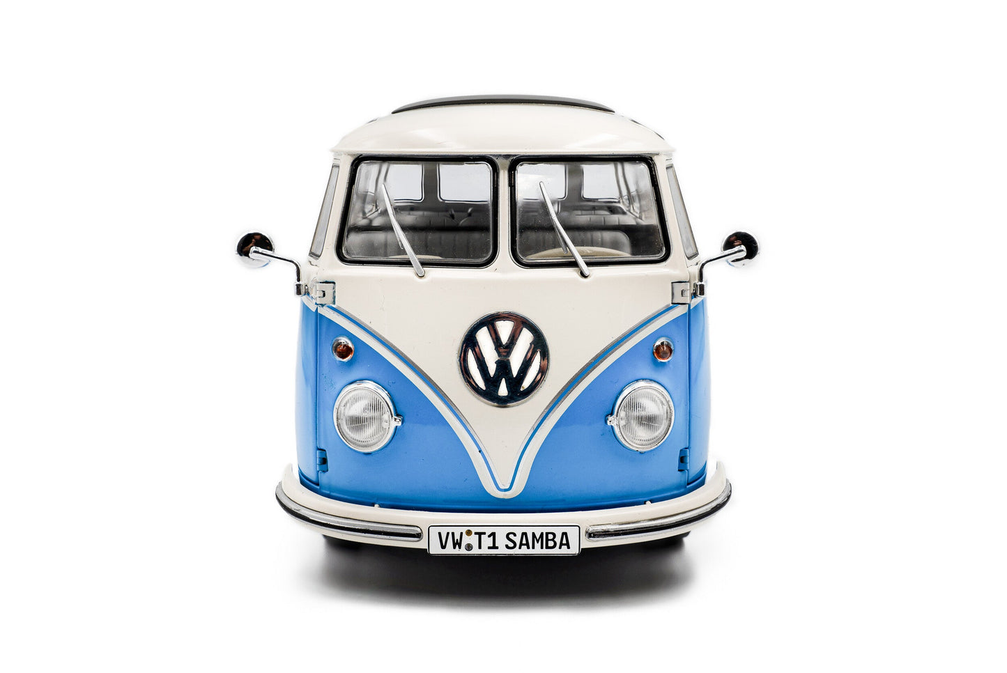 Solido 1962 Volkswagen T1 Samba Minibus Blue 1:18