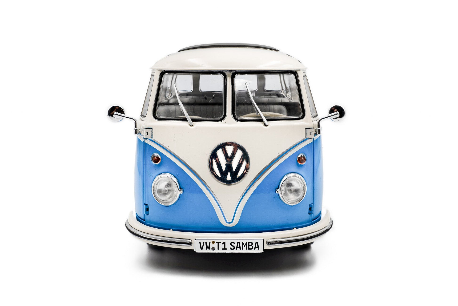 Solido 1962 Volkswagen T1 Samba Minibus Blue 1:18