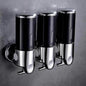 Wall Mounted Bathroom Shower Pump Dispenser DailySale Black / 2 Chamber Black / 3 Chamber Gold / 2 Chamber Black / 2 Chamber-Black / 3 Chamber-Gold / 2 Chamber-Gold / 3 Chamber-Silver / 2 Chamber-Silver / 3 Chamber-White / 2 Chamber-White / 3 Chamber-