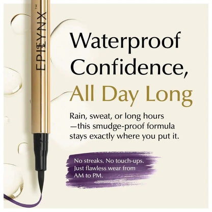 Waterproof Liquid Eyeliner Pen – Vegan, Gluten-Free, Smudge-Proof Precision in Matte & Shimmer Shades EpiLynx black brown blue black-brown-blue-green-dark purple-shimmer royal blue-shimmer gold brown-shimmer royal purple-shimmer spring green-shimmer summer red-shimmer black-Gift Set: black - brown - green - blue - purple-Gift Set: all shimmer precision eyeliners-