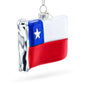 Waving Flag of Chile Glass Christmas Ornament Cartsfy Inc.