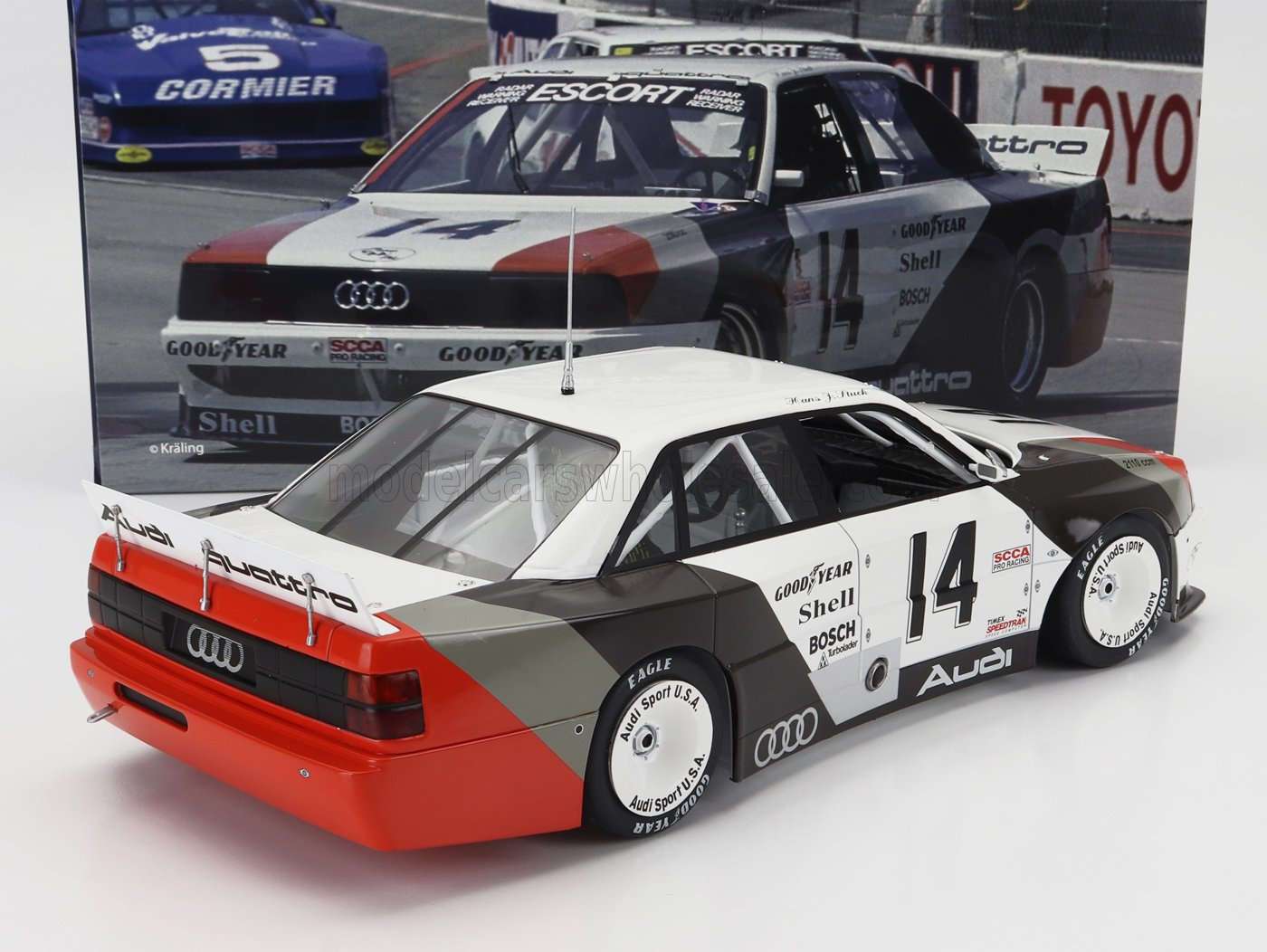 Werk83 Audi 200 Quattro Team Audisport No 14 Cleveland Trans-Am 1988 1:18 STM Diecast Default Title Default Title-