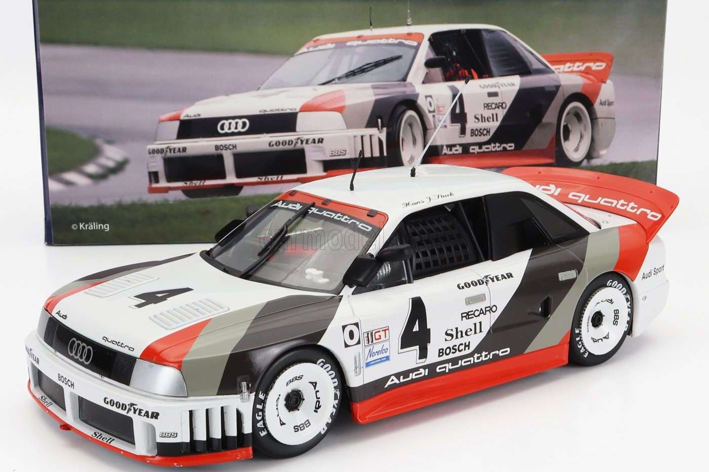 Werk83 Audi 90 Quattro Team Audisport No 4 Winner IMSA Laguna Seca 1989 1:18 STM Diecast Default Title Default Title-