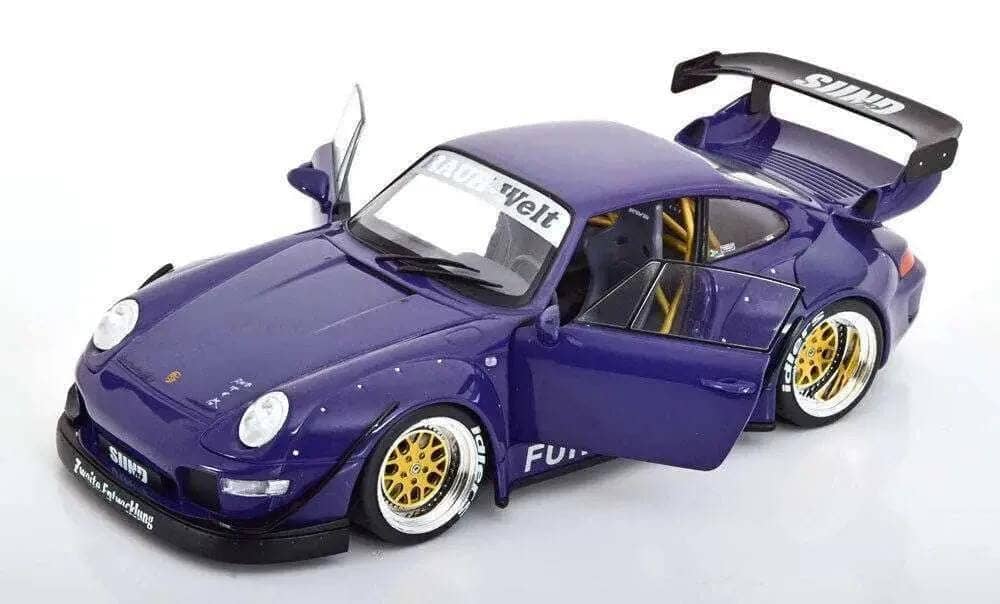 Werk83 Porsche 911 (993) RWB Rauh-Welt Furusato Sidney Hoffmann Purple 1:18 STM Diecast Default Title Default Title-