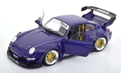 Werk83 Porsche 911 (993) RWB Rauh-Welt Furusato Sidney Hoffmann Purple 1:18 Cartsfy Inc.