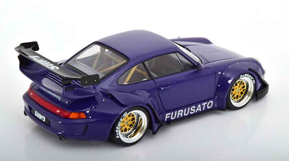 Werk83 Porsche 911 (993) RWB Rauh-Welt Furusato Sidney Hoffmann Purple 1:18 Cartsfy Inc.