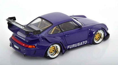 Werk83 Porsche 911 (993) RWB Rauh-Welt Furusato Sidney Hoffmann Purple 1:18 Cartsfy Inc.
