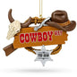 Western Cowboy Hat Sheriff Badge Resin Christmas Ornament Cartsfy Inc.
