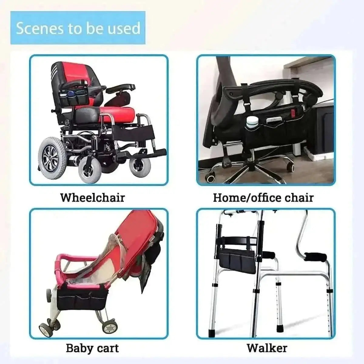 Wheelchair Armrest Organizer Bag Cartsfy Inc.