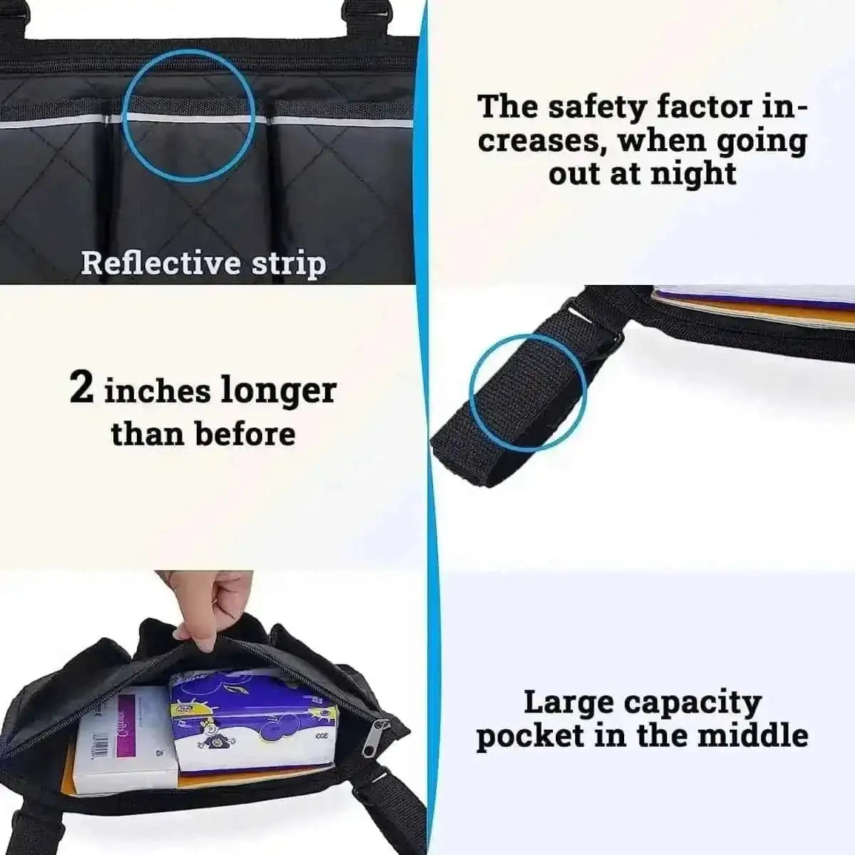 Wheelchair Armrest Organizer Bag Cartsfy Inc.