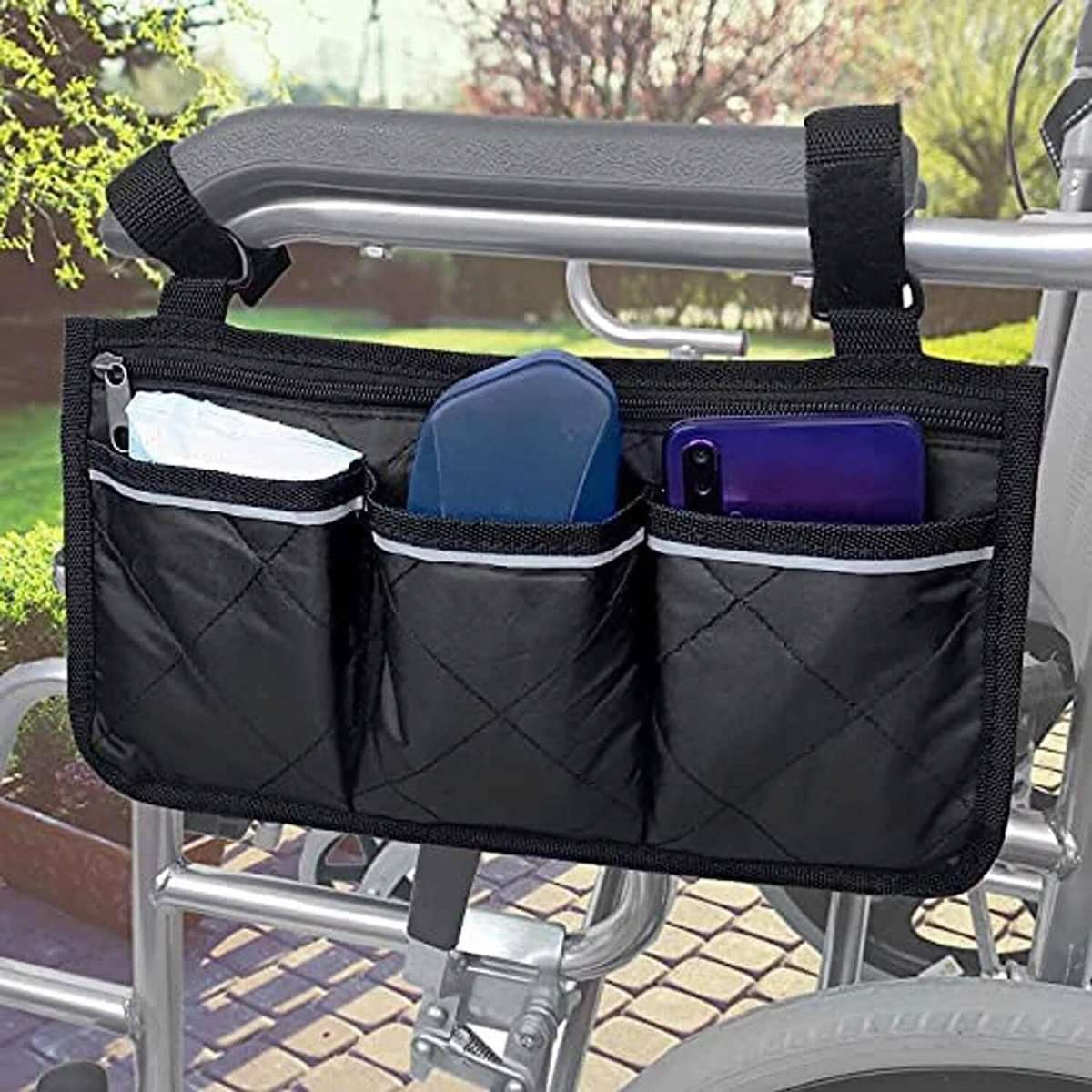Wheelchair Armrest Organizer Bag Cartsfy Inc.