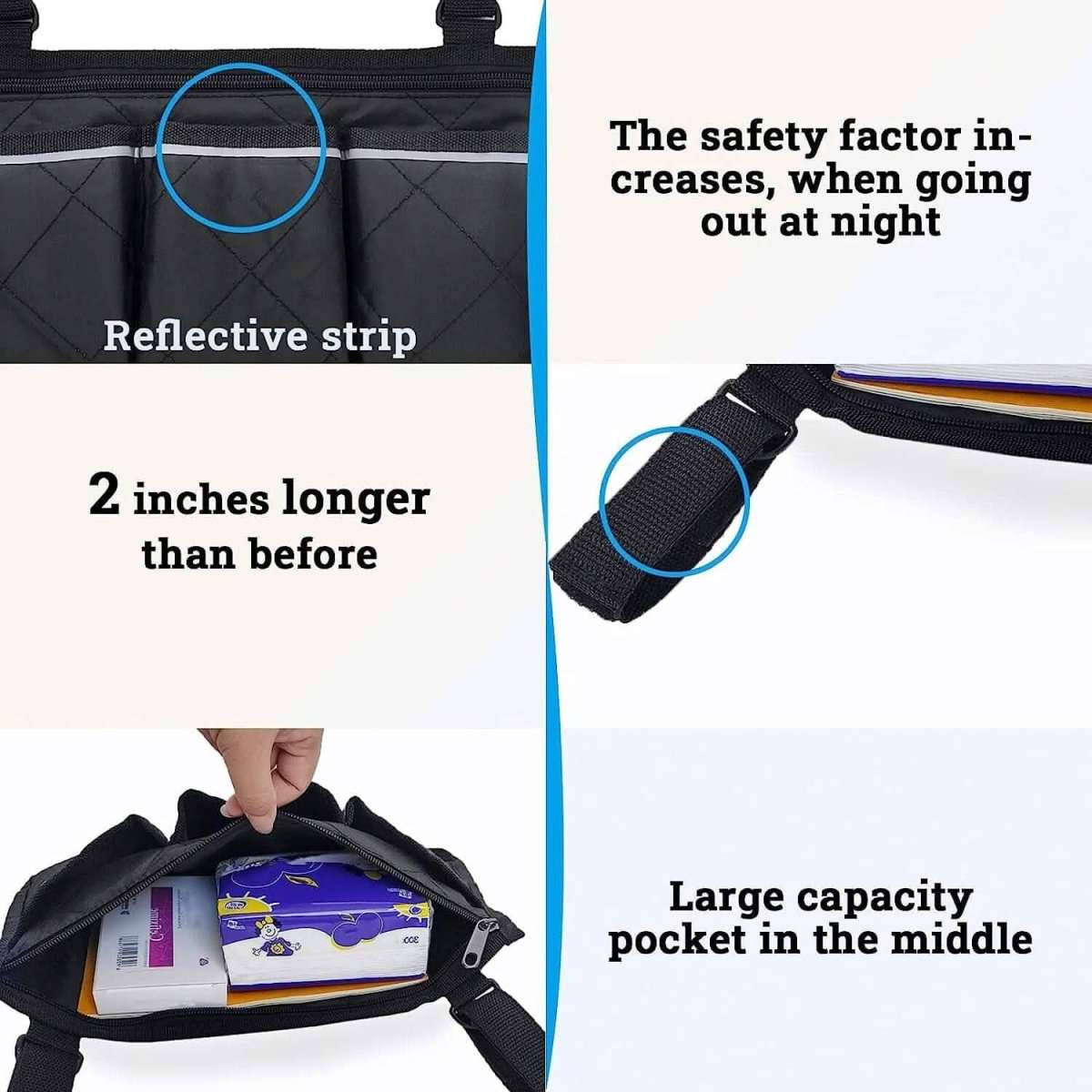 Wheelchair Armrest Organizer Bag Cartsfy Inc.