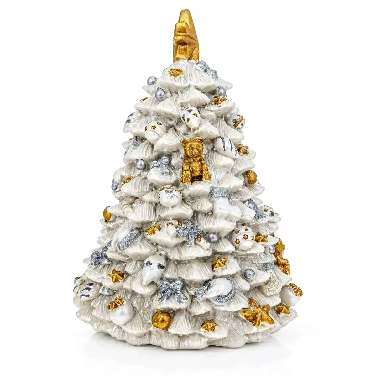 White Christmas Tree Spinning Musical Figurine Cartsfy Inc.