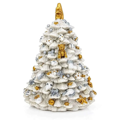 White Christmas Tree Spinning Musical Figurine Cartsfy Inc.