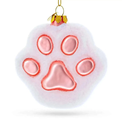 White Paw Glass Christmas Ornament Cartsfy Inc.