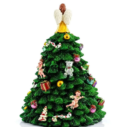 Wind-up Spinning Musical Christmas Tree with Angel Topper Cartsfy Inc.