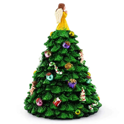Wind-up Spinning Musical Christmas Tree with Angel Topper Cartsfy Inc.