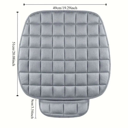 Winter Car Seat Cover – Universal Front Seat Cushion, Anti-Slip, Breathable DailySale Beige Black Gray Beige-Black-Gray-