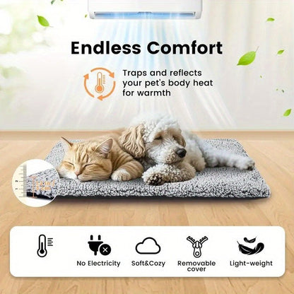 Winter Warming Pet Mattress – Non - Slip, Washable - Cartsfy Inc.