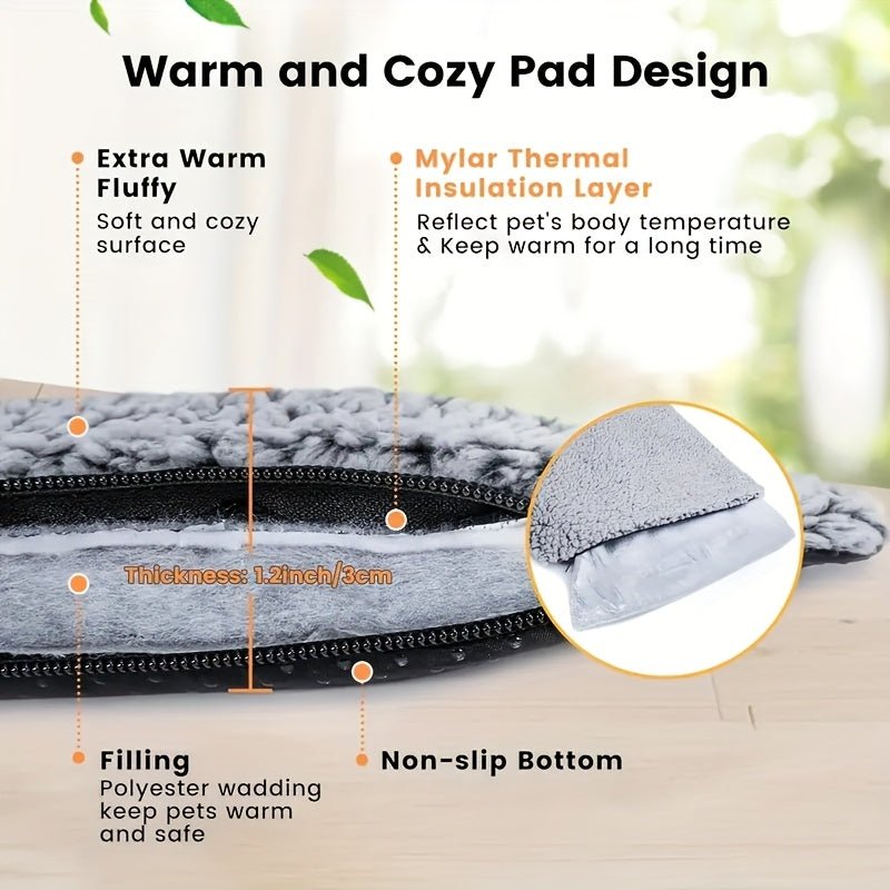 Winter Warming Pet Mattress – Non - Slip, Washable - Cartsfy Inc.