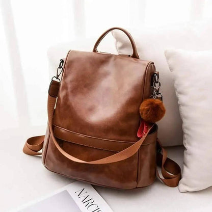 Women Backpack Purse PU Leather Anti-theft Casual Shoulder Bag DailySale M / Black M / Brown M / Tan M / Black-M / Brown-M / Tan-L / Black-L / Brown-L / Tan-