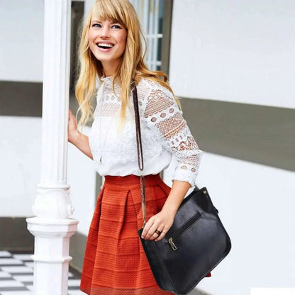 Women Fashion Leather Crossbody Bag DailySale Brown Orange Leopard Brown-Orange-Leopard-Black-