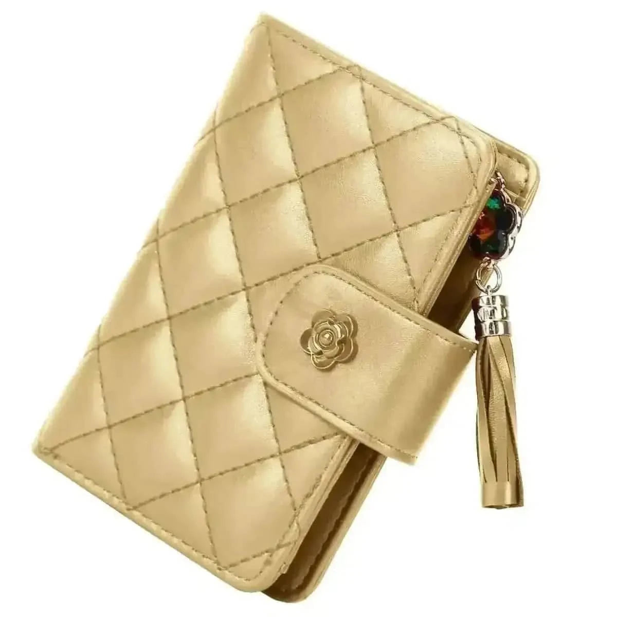 Women PU Leather Clutch Wallet DailySale Black Gold Red Black-Gold-Red-Pink-