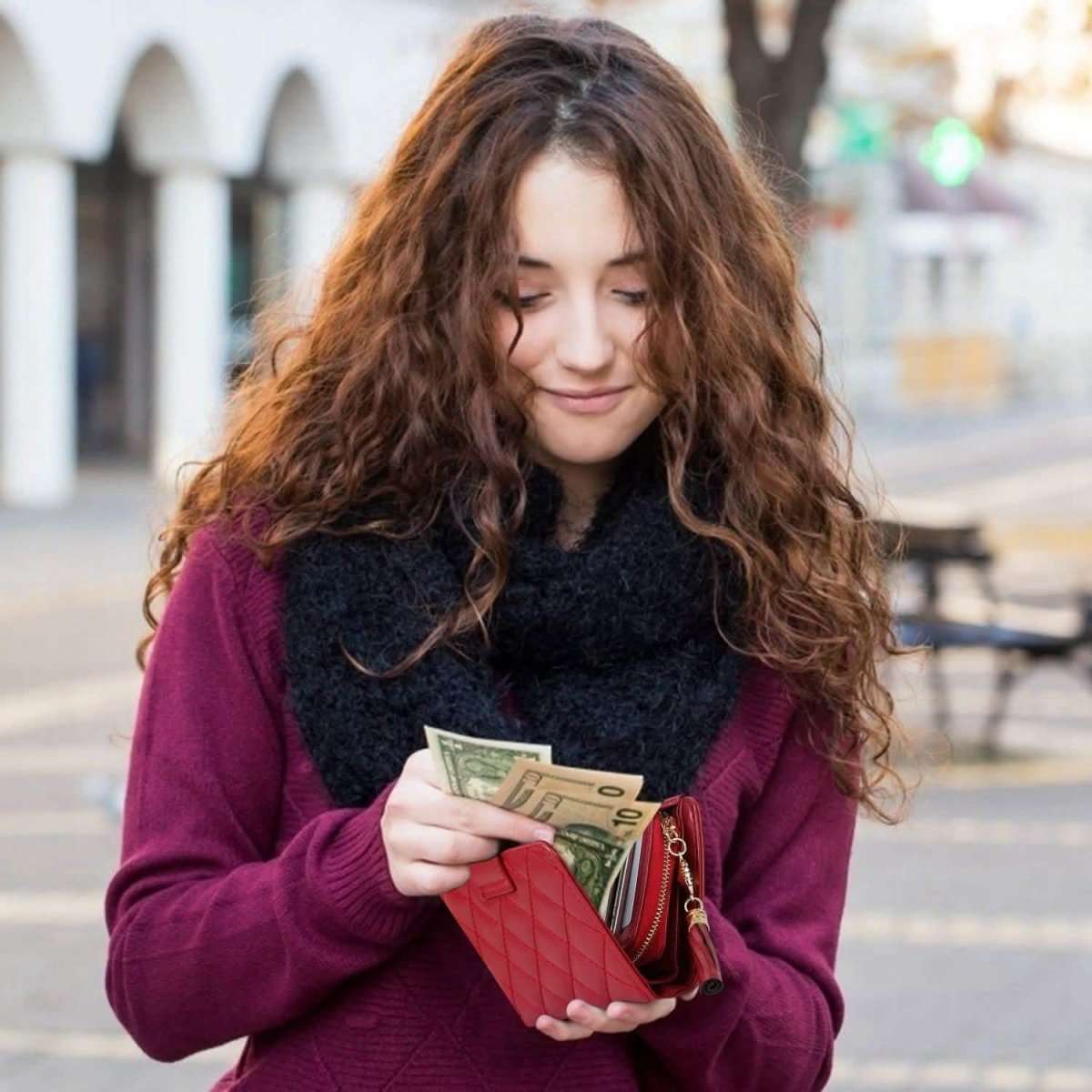Women PU Leather Clutch Wallet Cartsfy Inc.