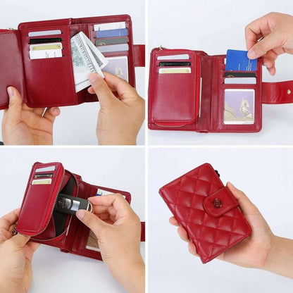 Women PU Leather Clutch Wallet Cartsfy Inc.