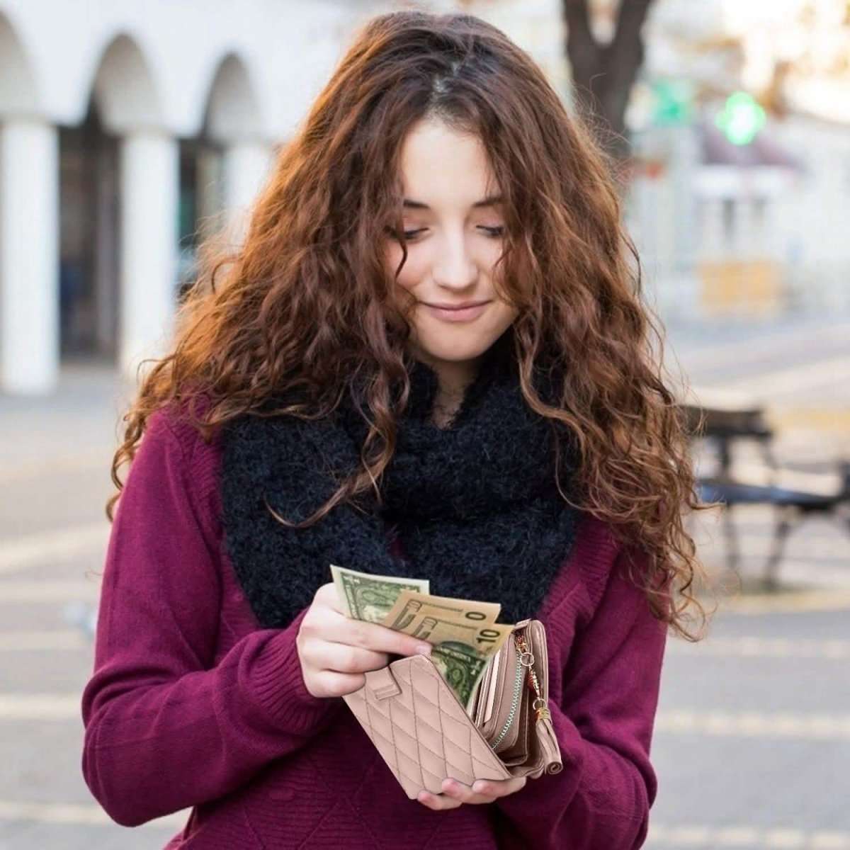 Women PU Leather Clutch Wallet Cartsfy Inc.