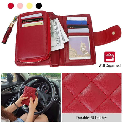 Women PU Leather Clutch Wallet Cartsfy Inc.