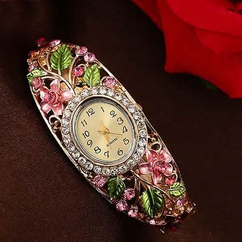 Women's Crystal Bracelet Wrist Watch Cartsfy Inc.