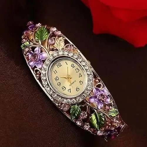 Women's Crystal Bracelet Wrist Watch DailySale Blue Gold Gray Blue-Gold-Gray-Pink-Purple-Multicolor-