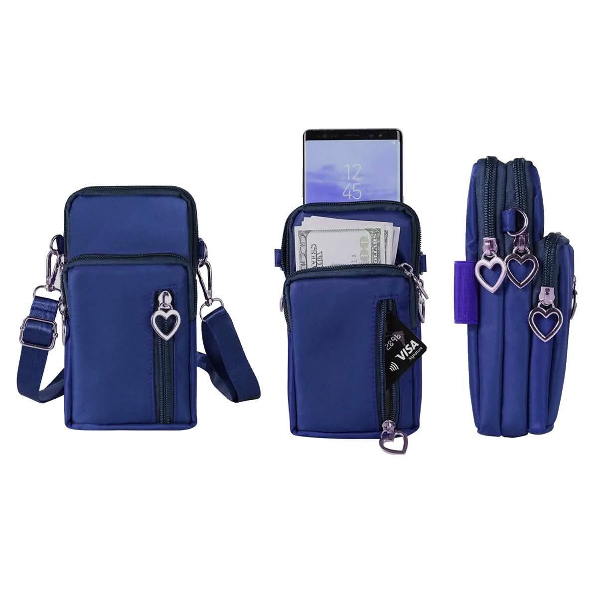 Women's Mini Cross-Body Shoulder Strap Cell Phone Wallet Pouch Bag Purse Cartsfy Inc.