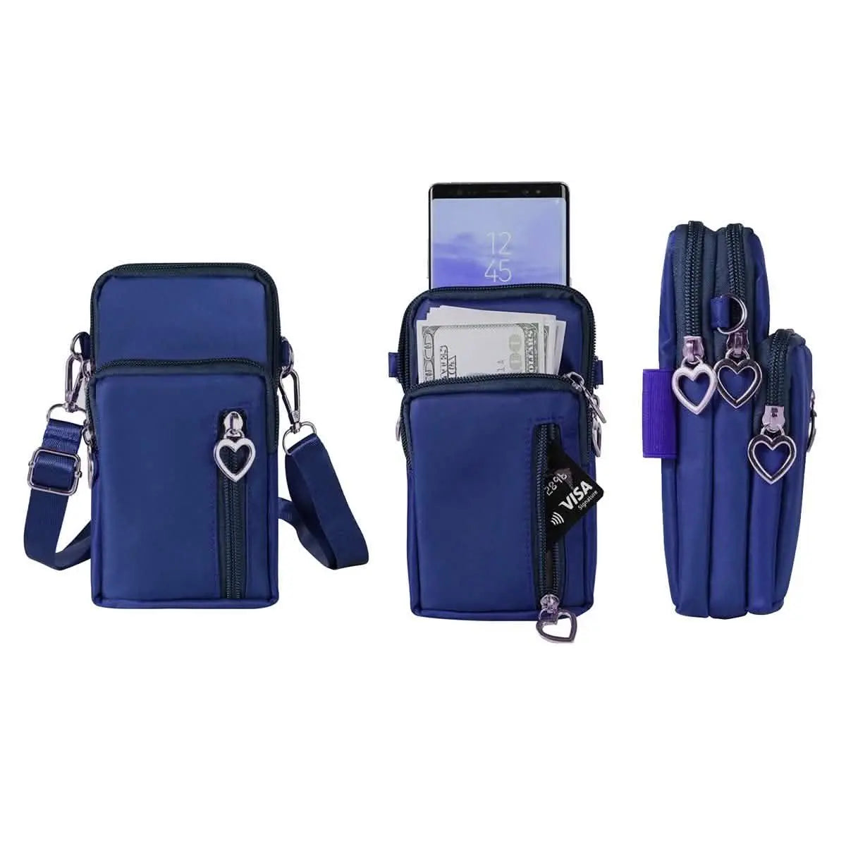 Women's Mini Cross-Body Shoulder Strap Cell Phone Wallet Pouch Bag Purse Cartsfy Inc.