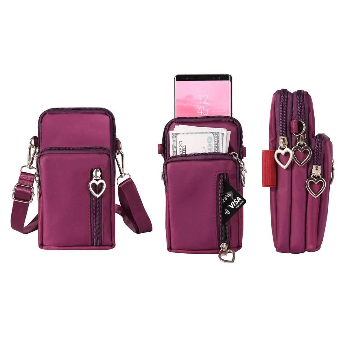 Women's Mini Cross-Body Shoulder Strap Cell Phone Wallet Pouch Bag Purse Cartsfy Inc.