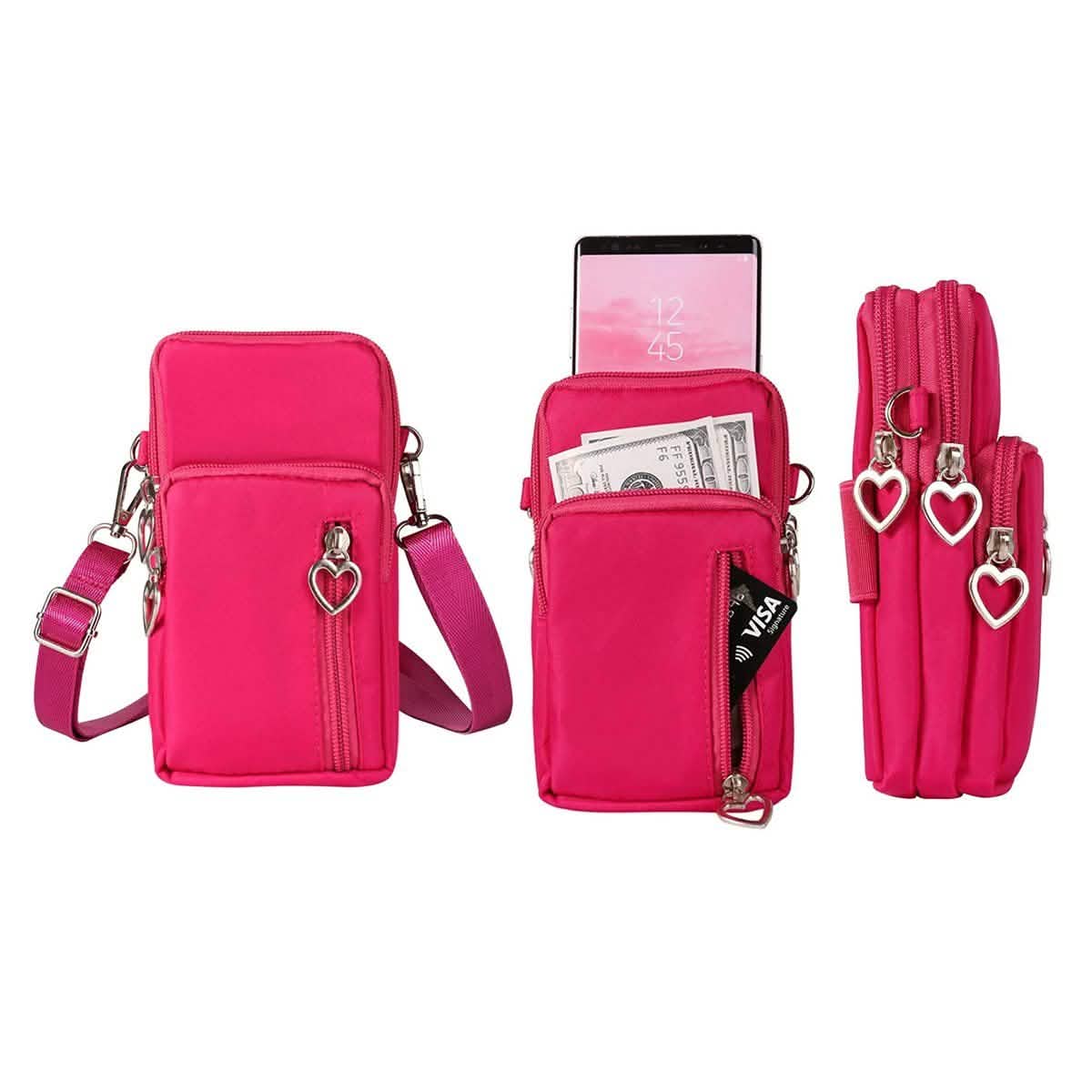 Women's Mini Cross-Body Shoulder Strap Cell Phone Wallet Pouch Bag Purse Cartsfy Inc.